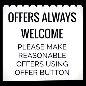 Reasonable Offers Welcome! 🛍 Please use offer button. Thank you. 🙂